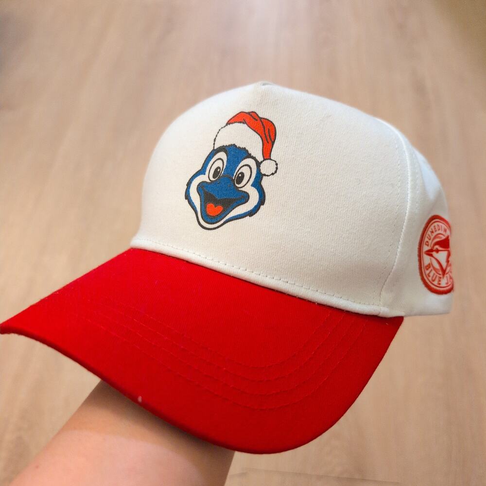 VTG Dunedin Blue‎ Jays Adjustable Hat Cap Snapback White Red